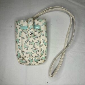 Llama Print Wristlet Pouch Faux Leather Card Holder Wallet Clutch Animal Print